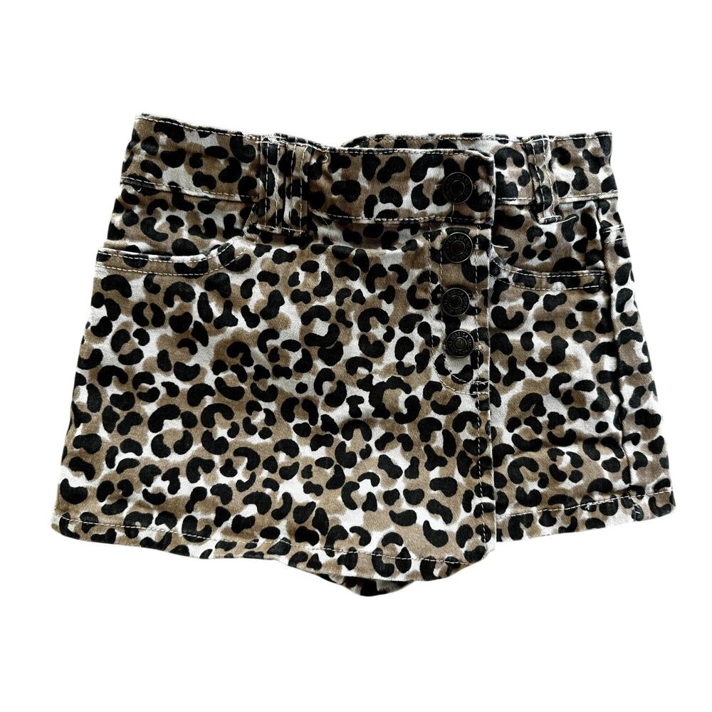 jessica simpson toddler girl 5t leopard print denim skort